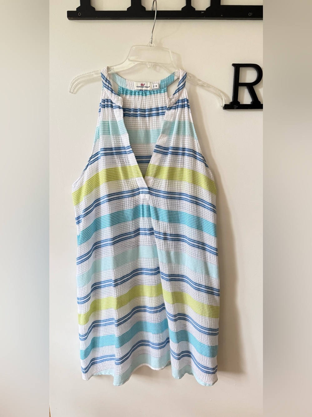 Vineyard Vines Stripe Swim Cover-Up Size Medium